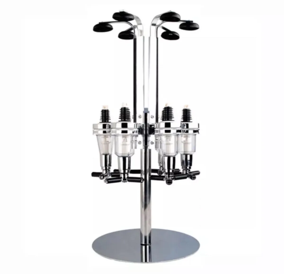 6 Bottle Rotary Home Bar Drinks Optics Stand - Image 3