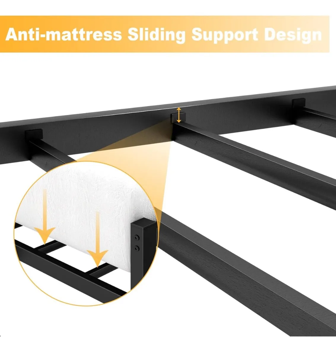 Single Bed Frames with Headboard 3ft - Image 2