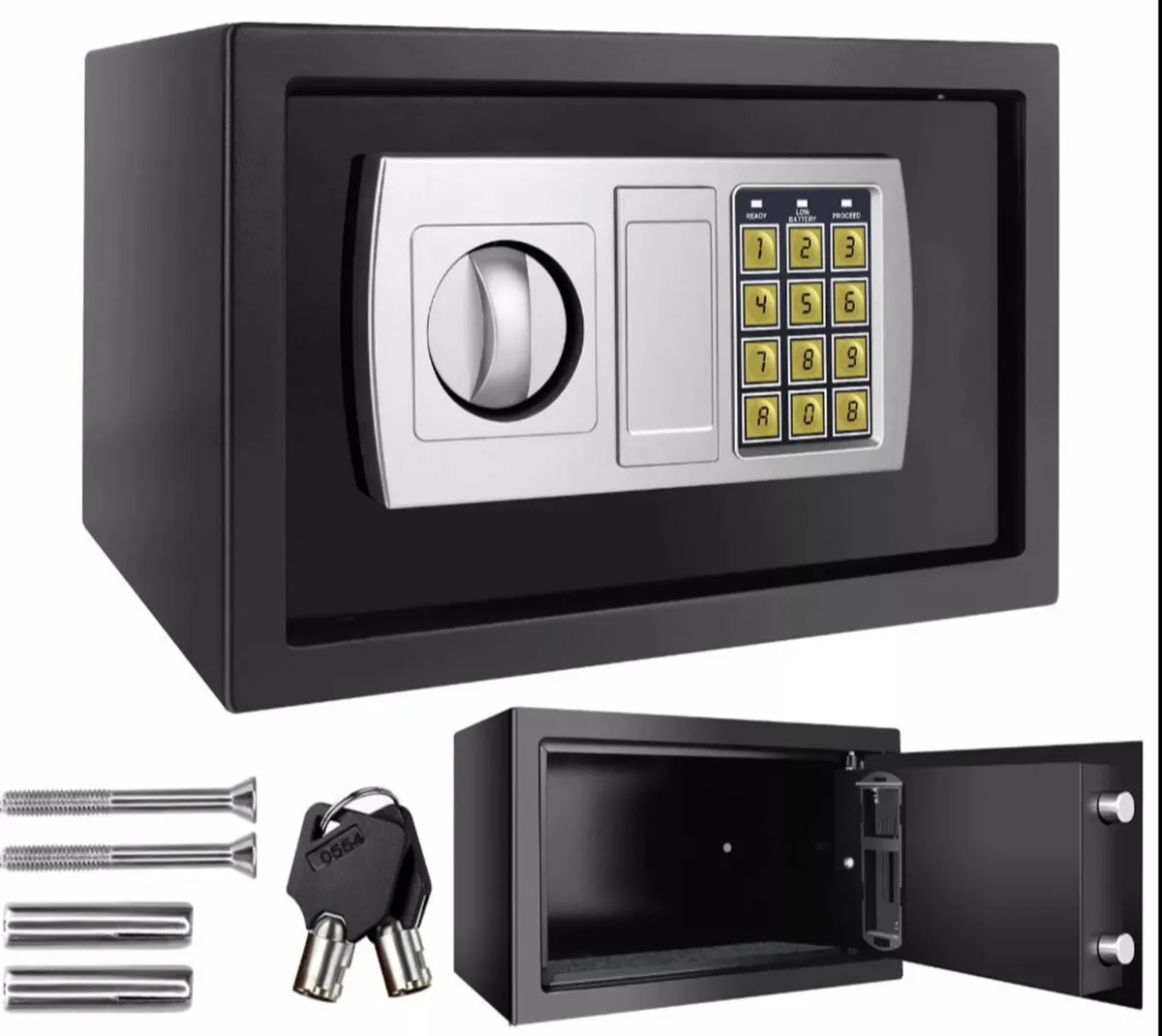 NEW 8.5L Secure Digital Steel Safe 31x20x20cm - Image 1