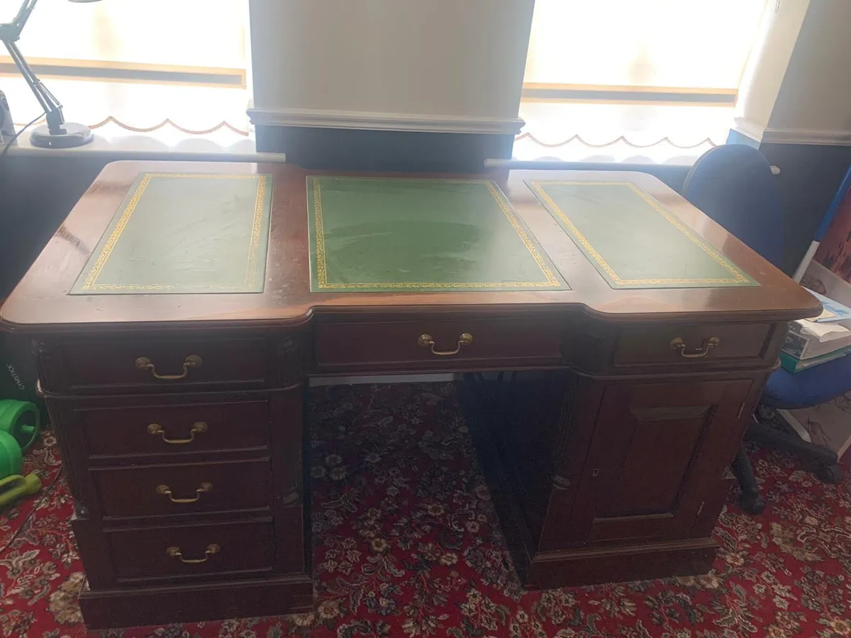 Victorian style office desk - Image 2