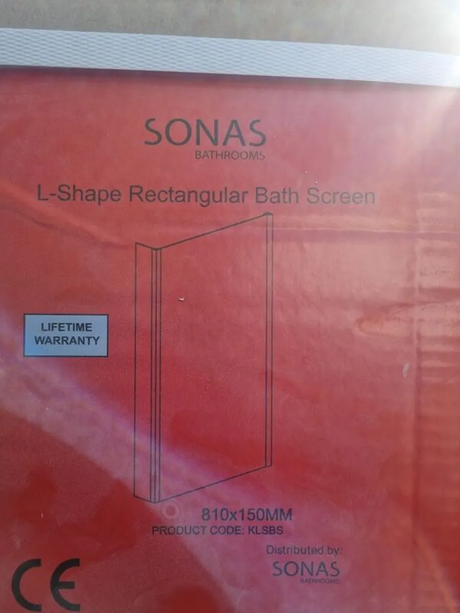 Sonas L shape Bath Screen -now reduced - Image 2