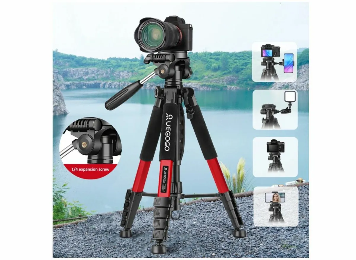 74-inch / 188cm Aluminium Tripod for Mobile Phone - Image 1