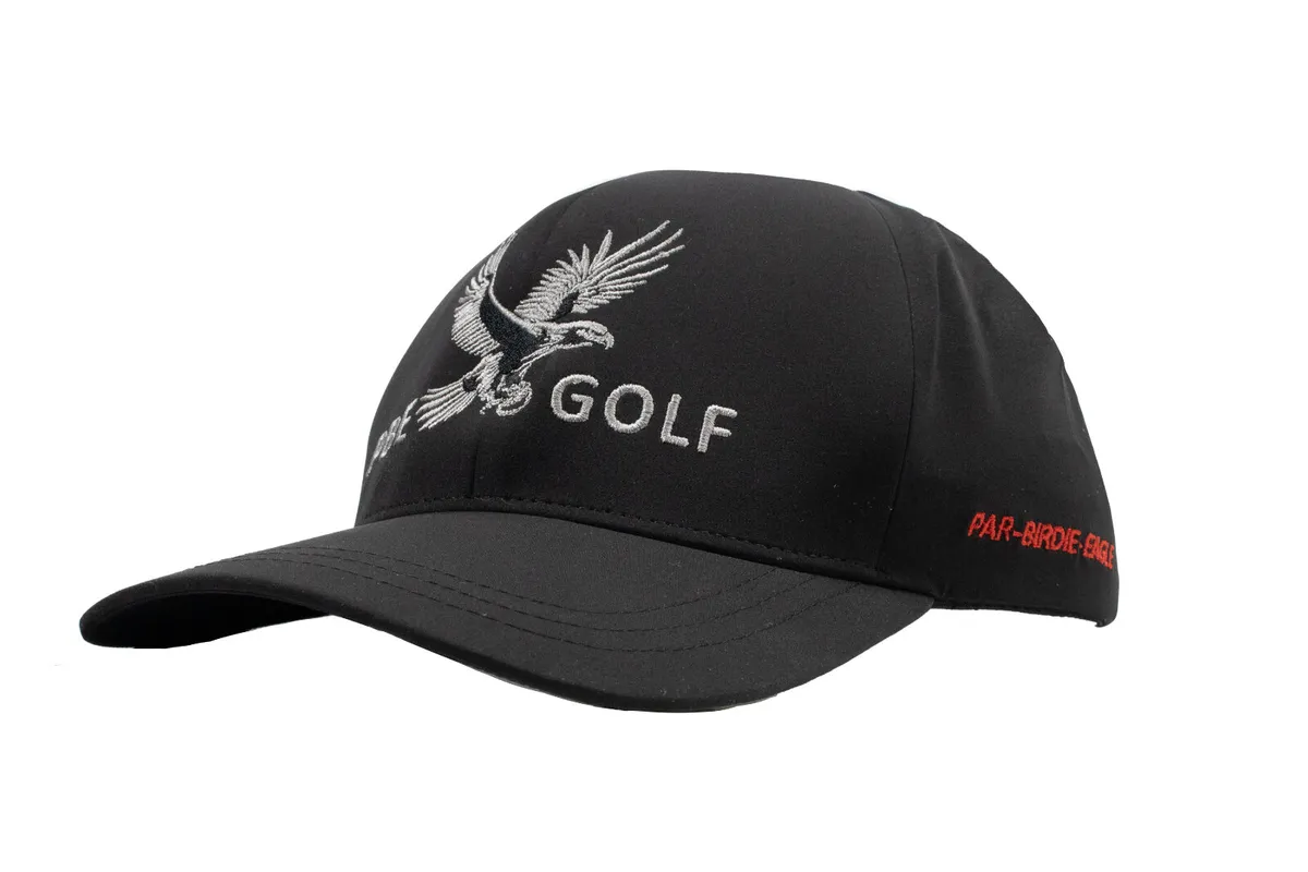 Golf Hat / Baseball Hat - (Black & Silver) - Image 1