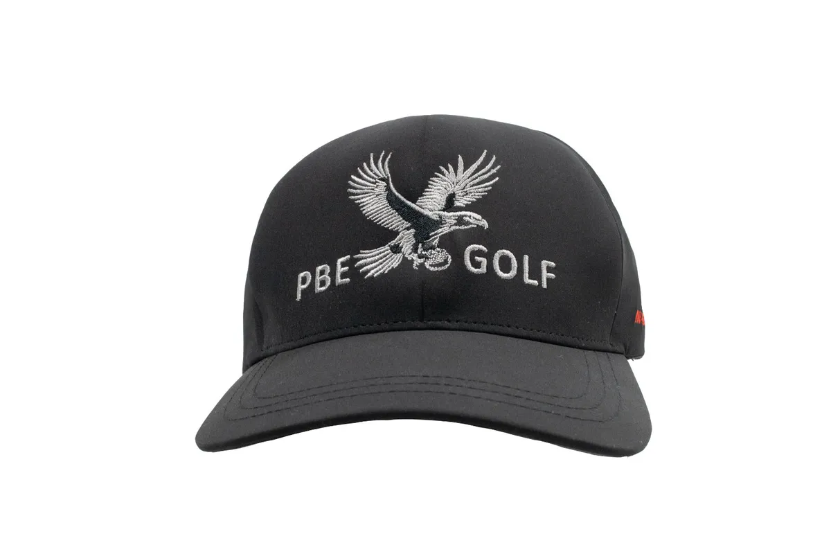 Golf Hat / Baseball Hat - (Black & Silver) - Image 3