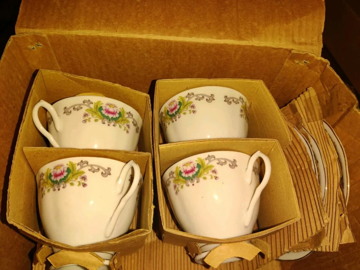 CHINESE AFTERNOON TEA SET, 24CT Gold Painted ! - Image 2