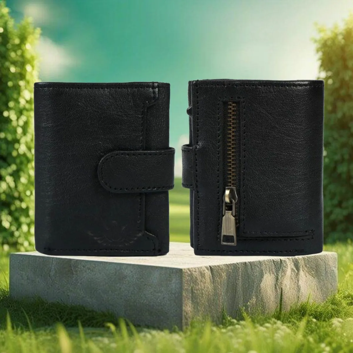 RFID Card Case – Slim Leather Pop-Up Wallet | RFID - Image 1