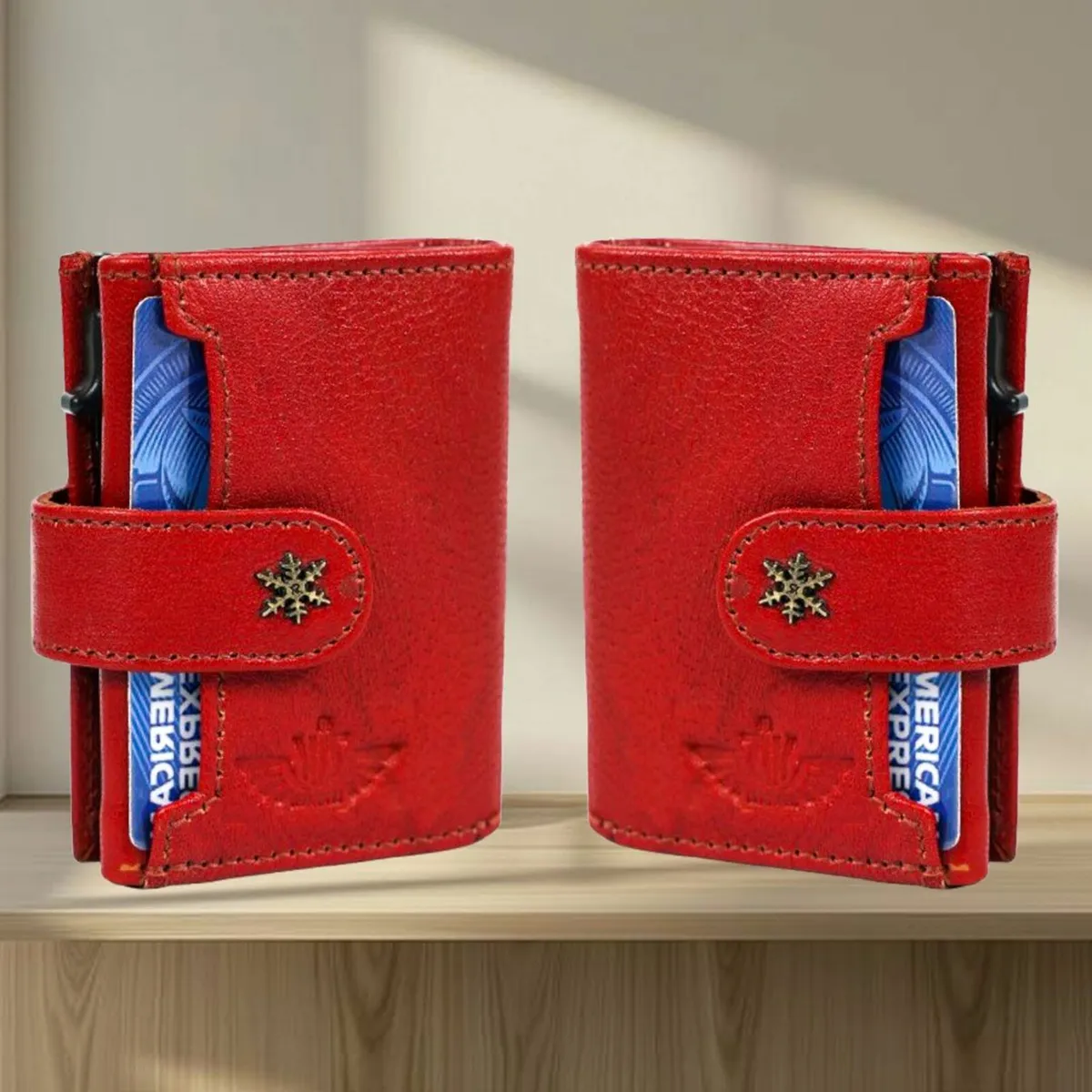 RFID Card Case – Slim Leather Pop-Up Wallet - Image 2
