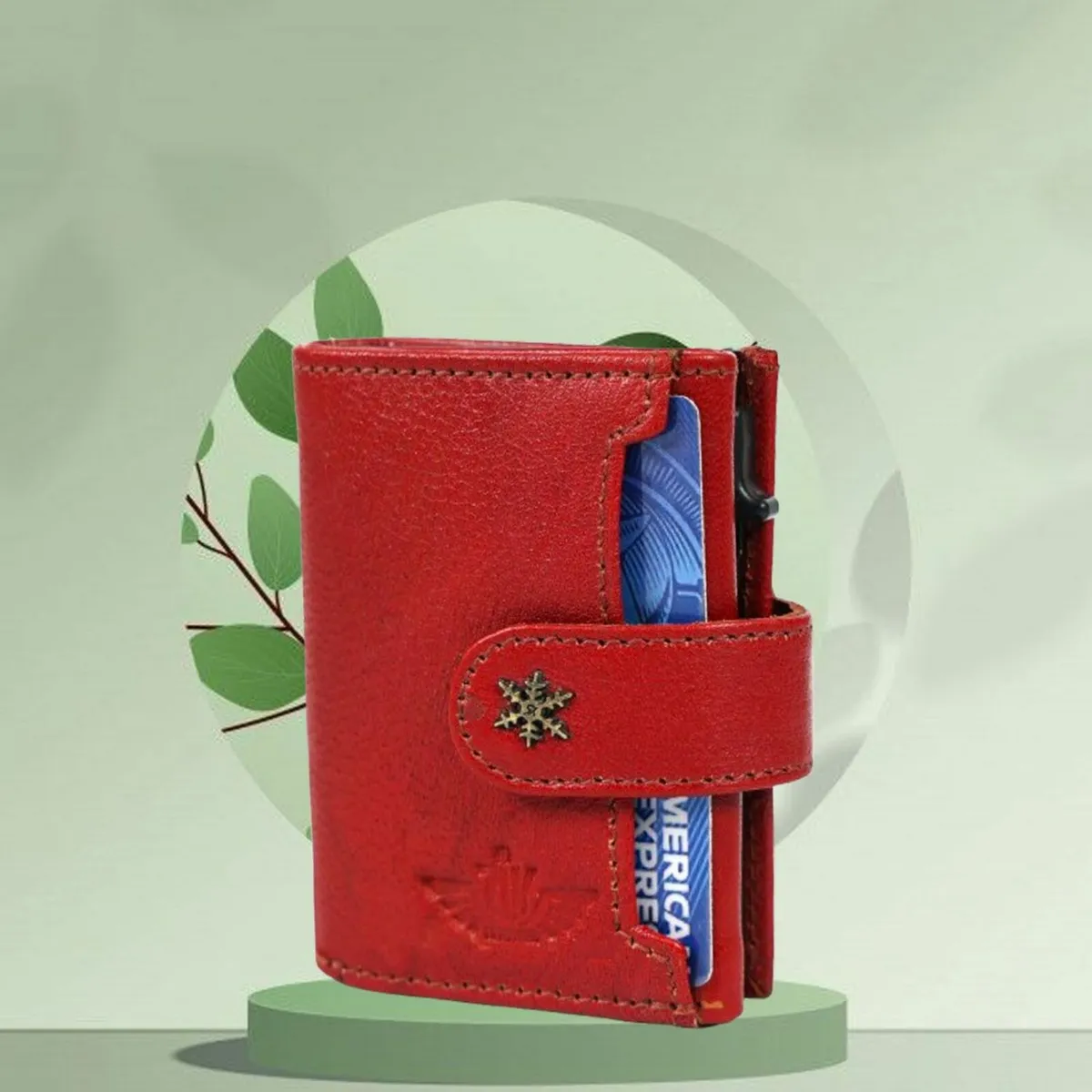 RFID Card Case – Slim Leather Pop-Up Wallet - Image 4