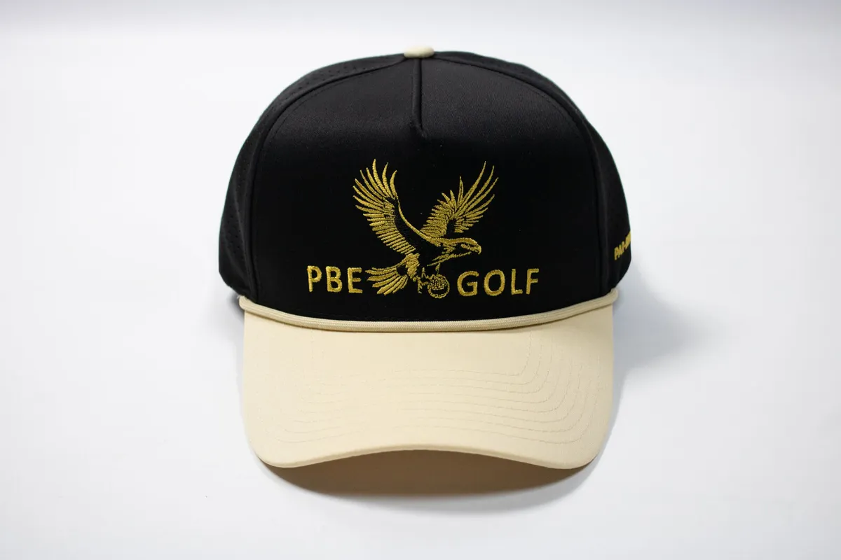 Golf Hat / Baseball Hat - (Black & Gold) - Image 3