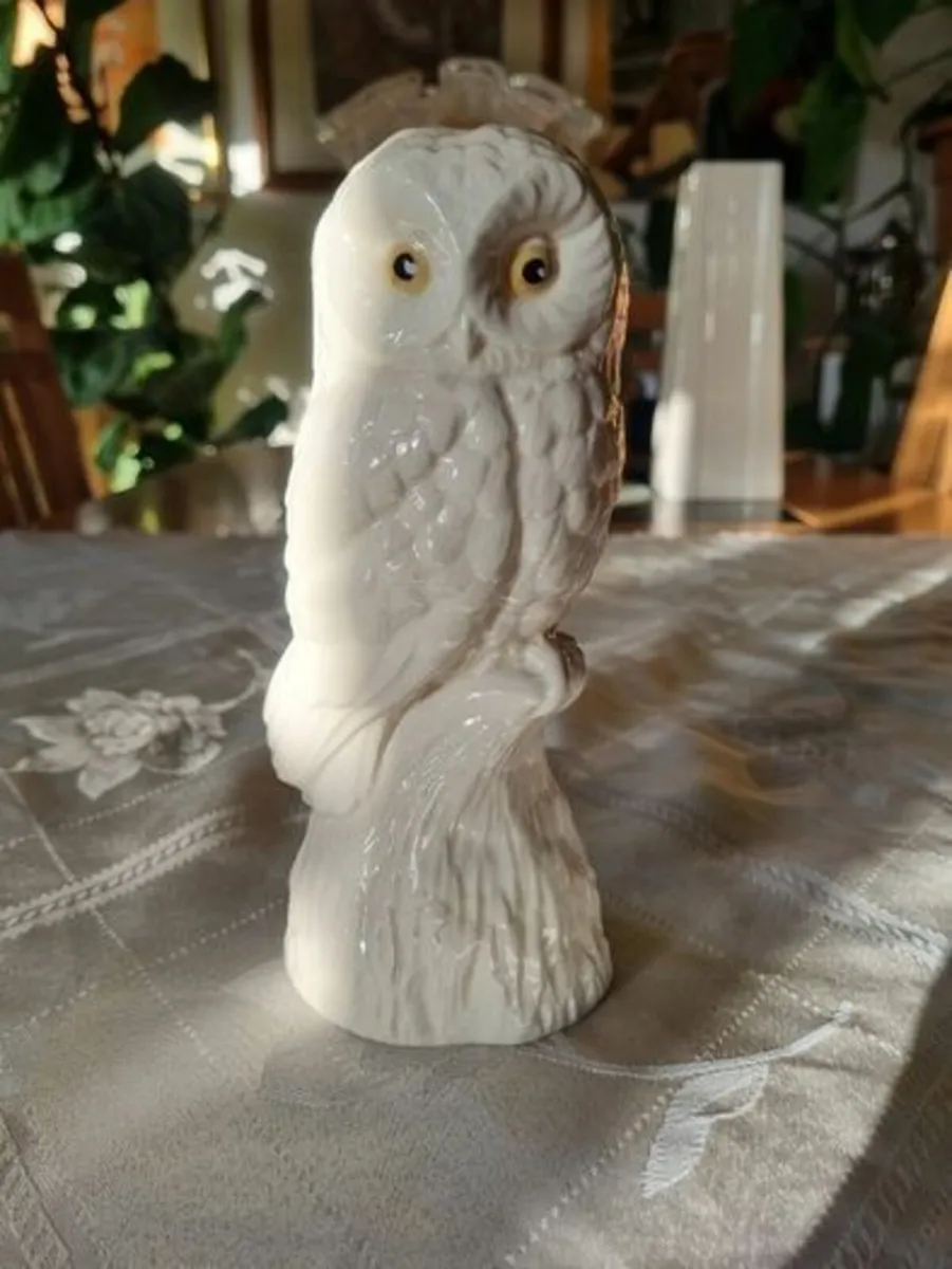 Donegal Parian China White Owl Figurine - Image 1