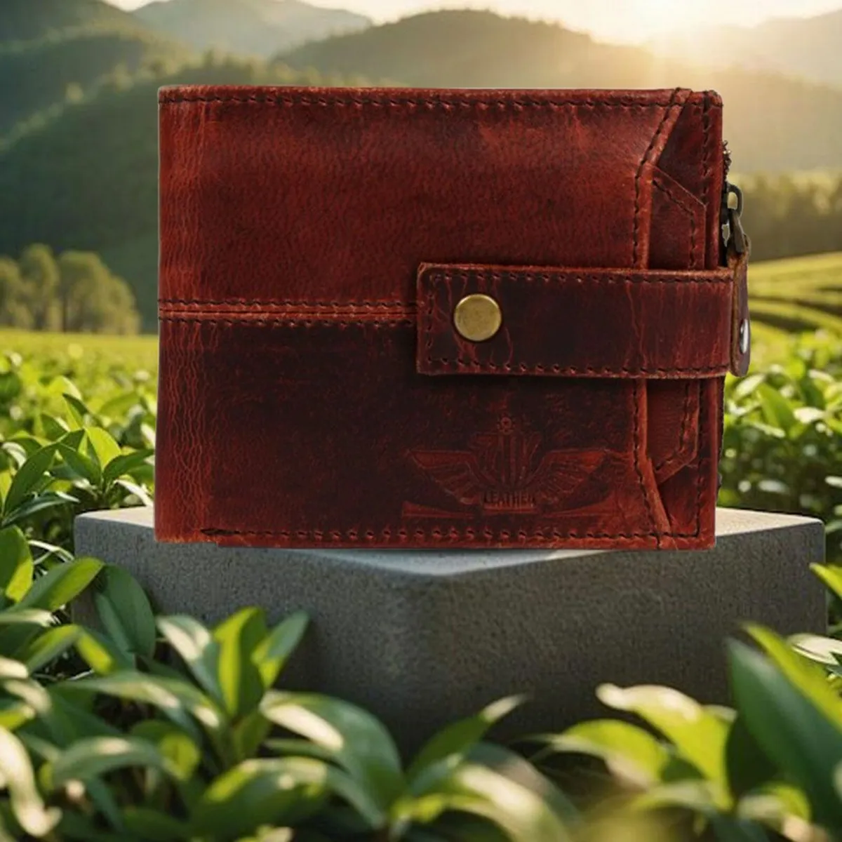 RFID Blocking Leather Wallet Bifold Card Holder - Image 2