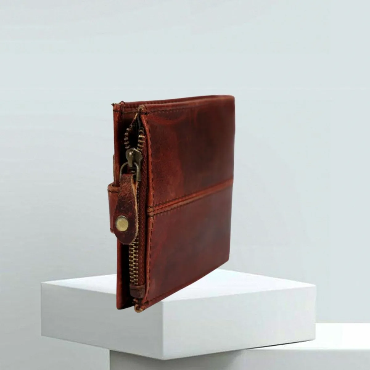 RFID Blocking Leather Wallet Bifold Card Holder - Image 3