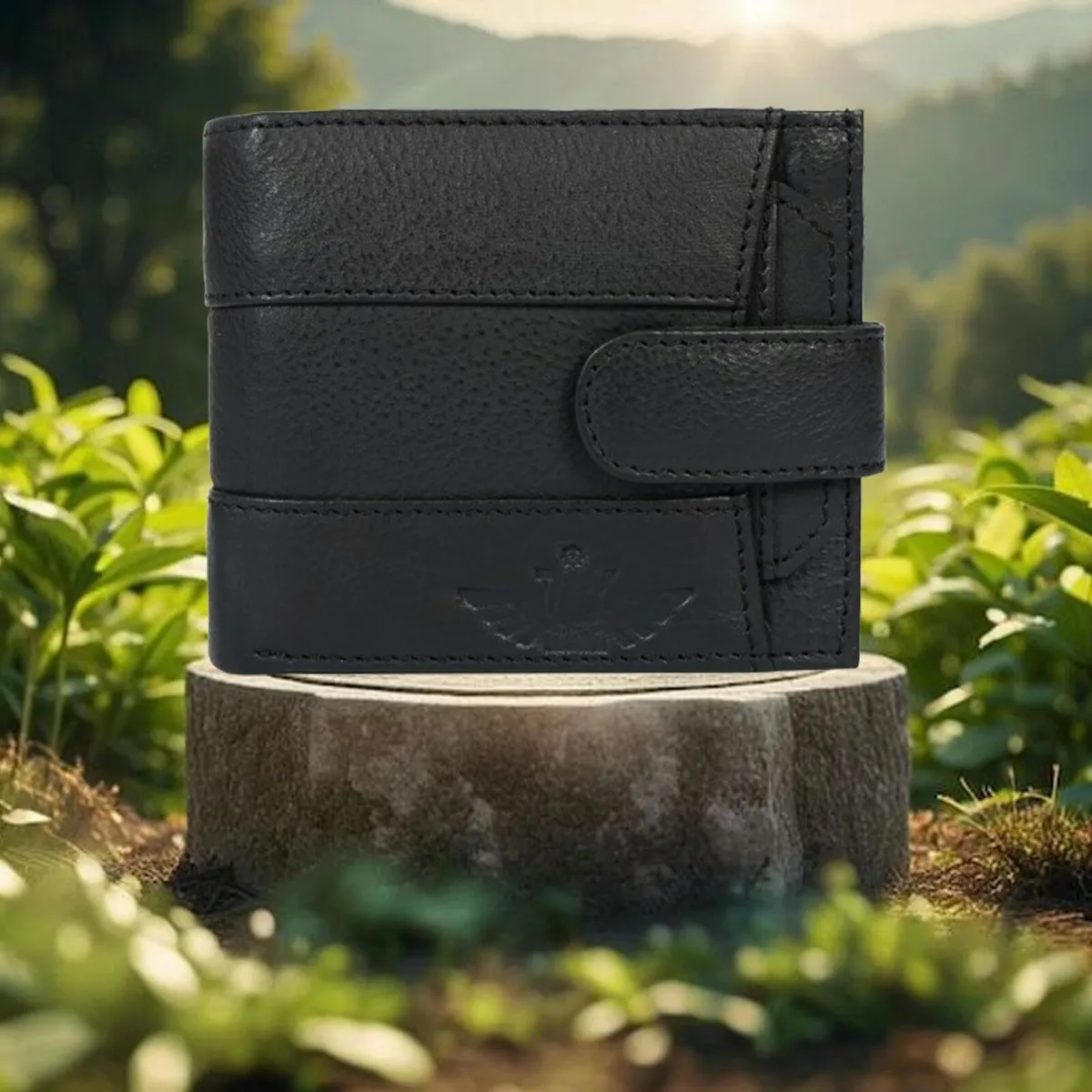 RFID Blocking  Leather Wallet  Bifold Card Holder - Image 2