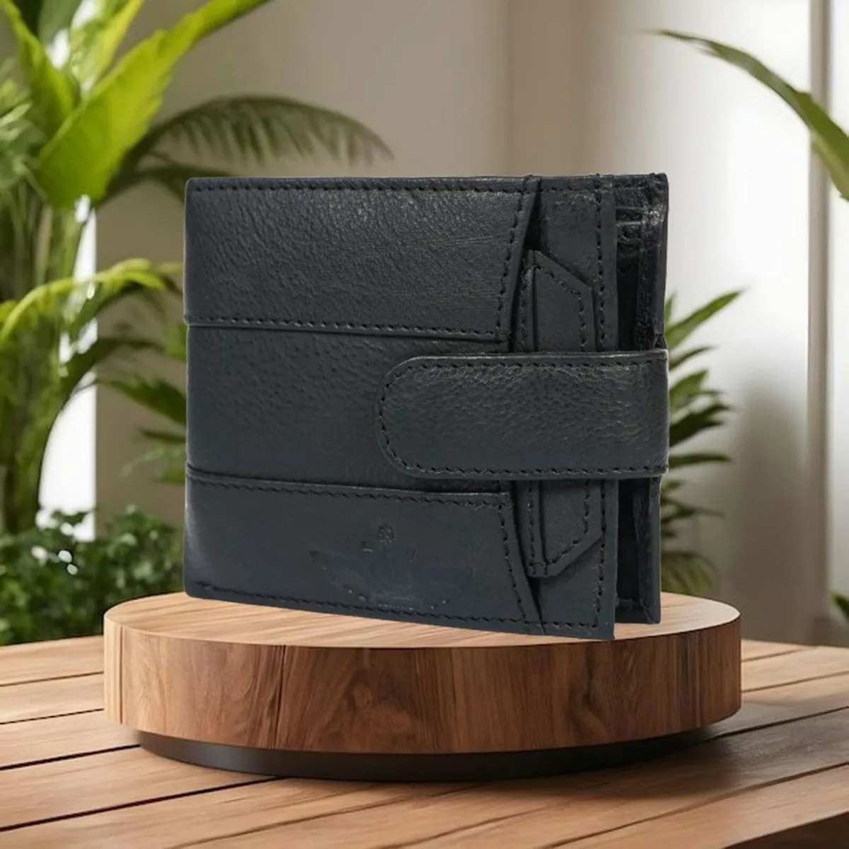 RFID Blocking  Leather Wallet  Bifold Card Holder - Image 1