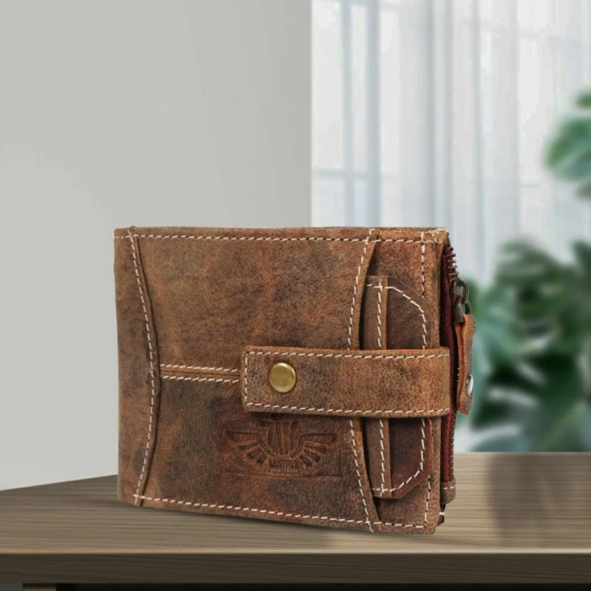 RFID Blocking  Leather Wallet  Bifold Card Holder - Image 3