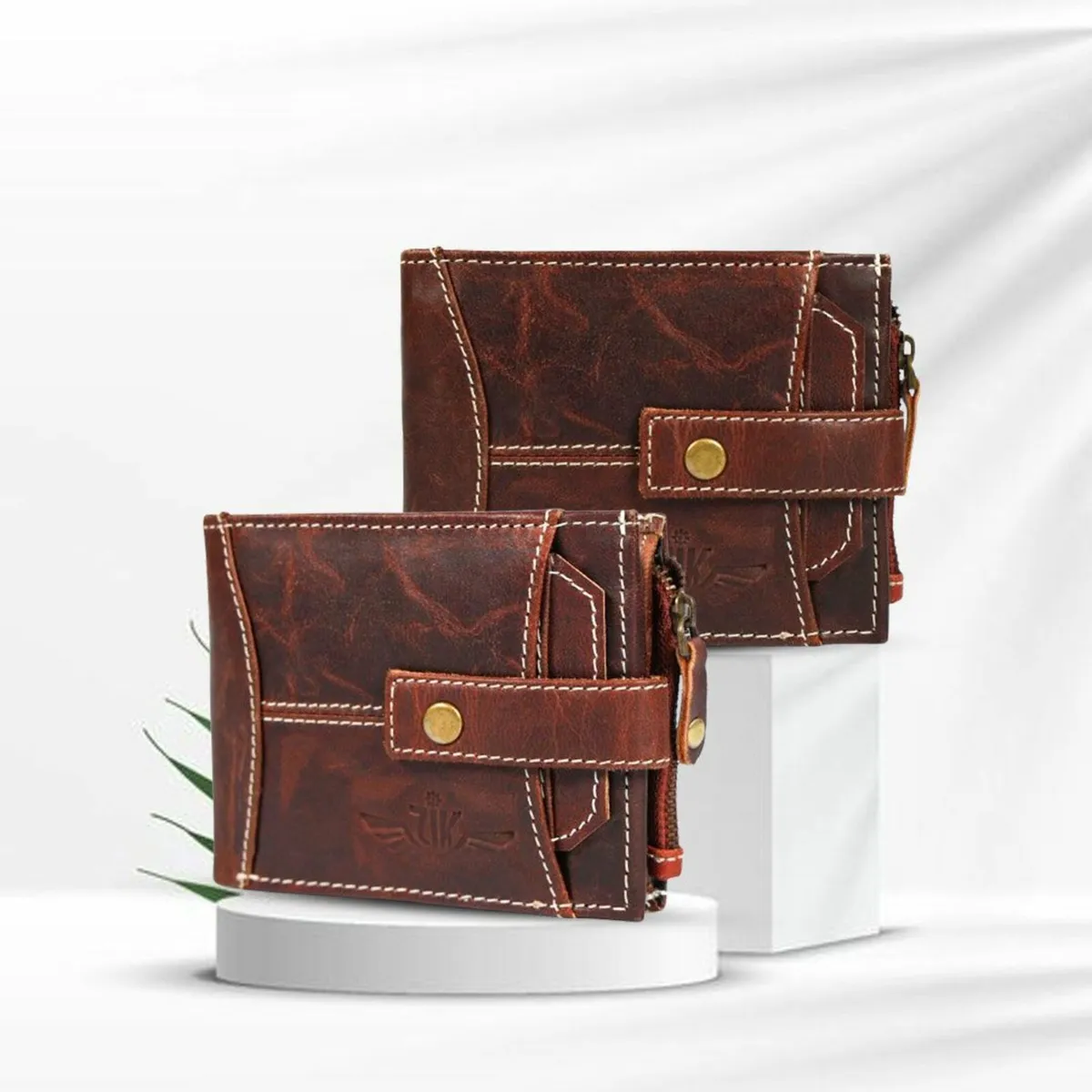 RFID Blocking  Leather Wallet  Bifold Card Holder - Image 3