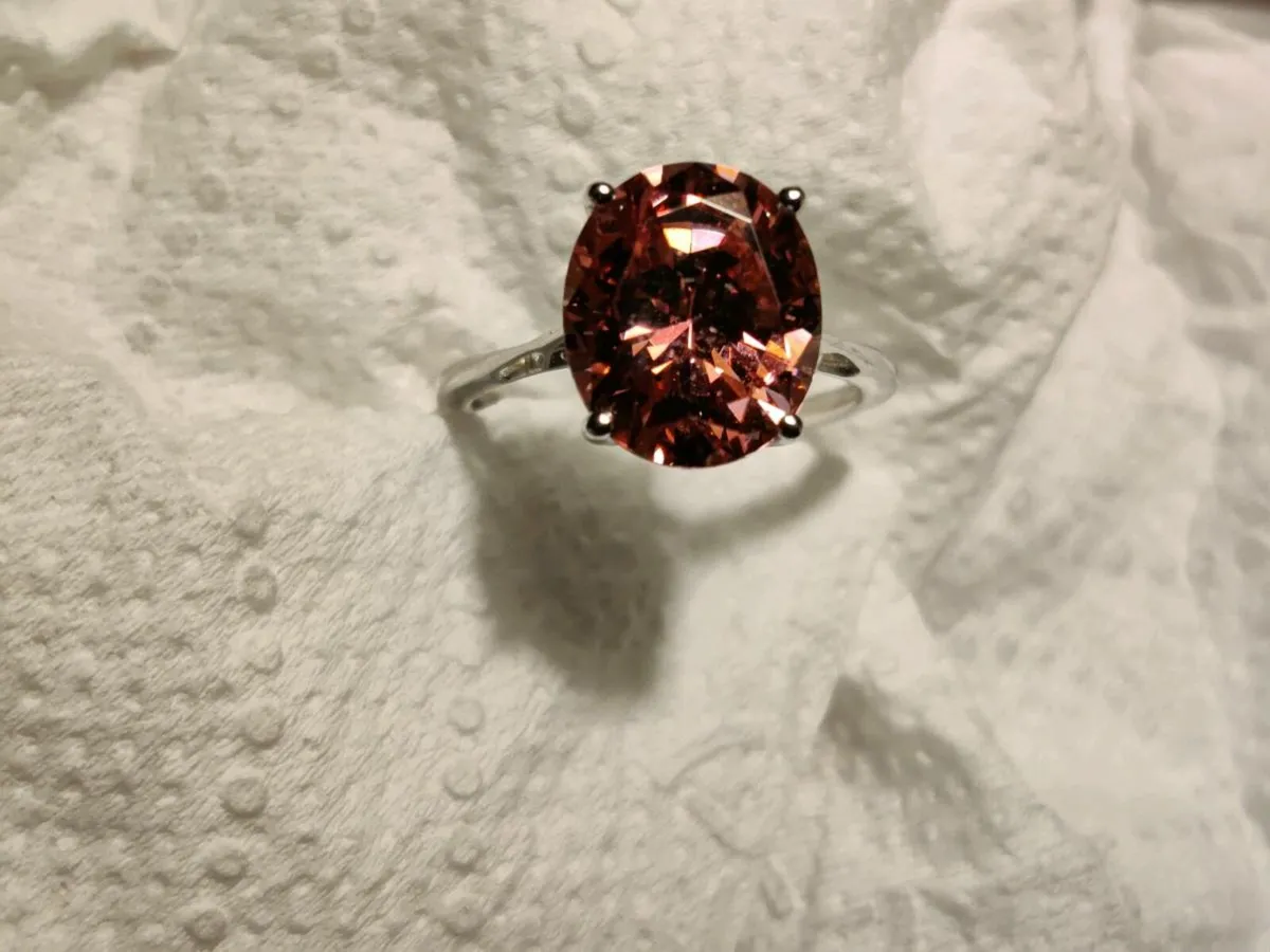 LARGE RARE TOURMALINE, 9CT White Gold New Ring ! - Image 4