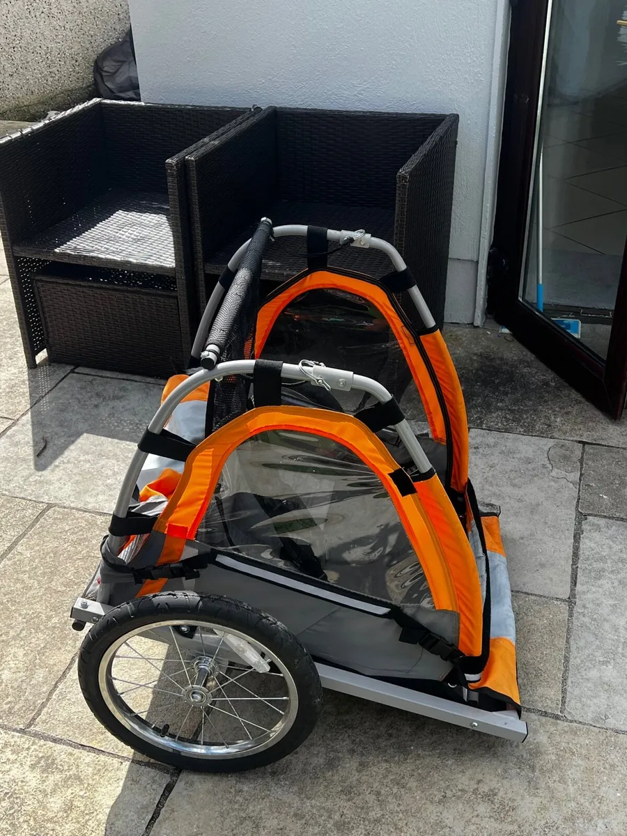 Halfords Double Child Bike Trailer - Image 1