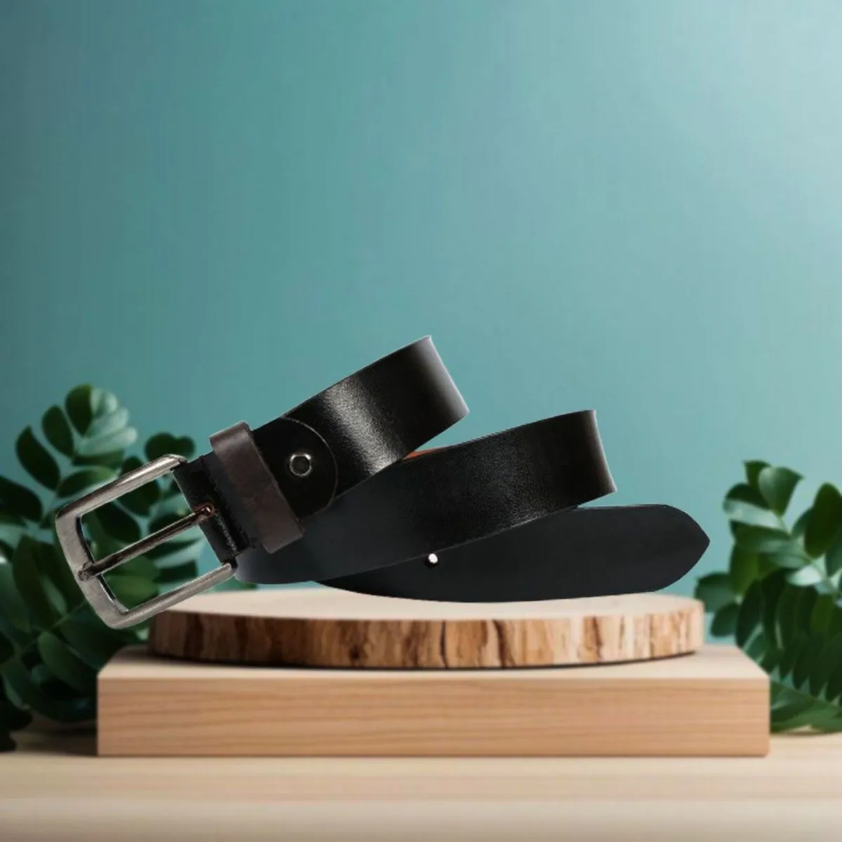 Genuine Leather Classic Handmade Men’s Belt - Image 3