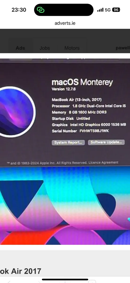Apple MacBook Air 2017. Bargain at €130 - Image 3