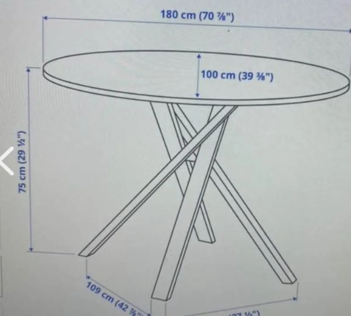 Dining room table and chairs - Image 4