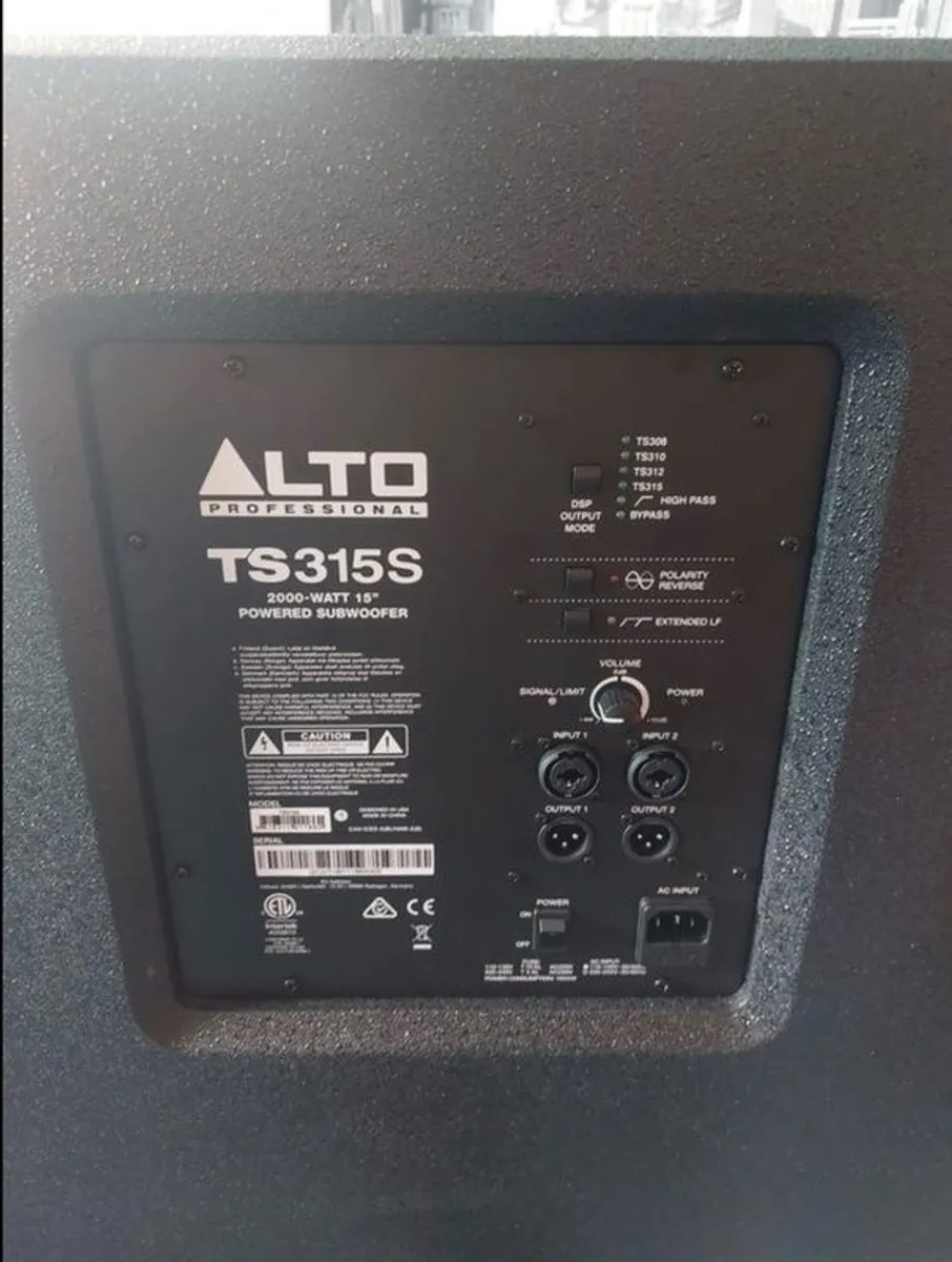 Alto TS315S 15" Subwoofer - Image 2