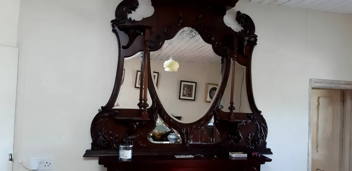 Victorian overmantle
