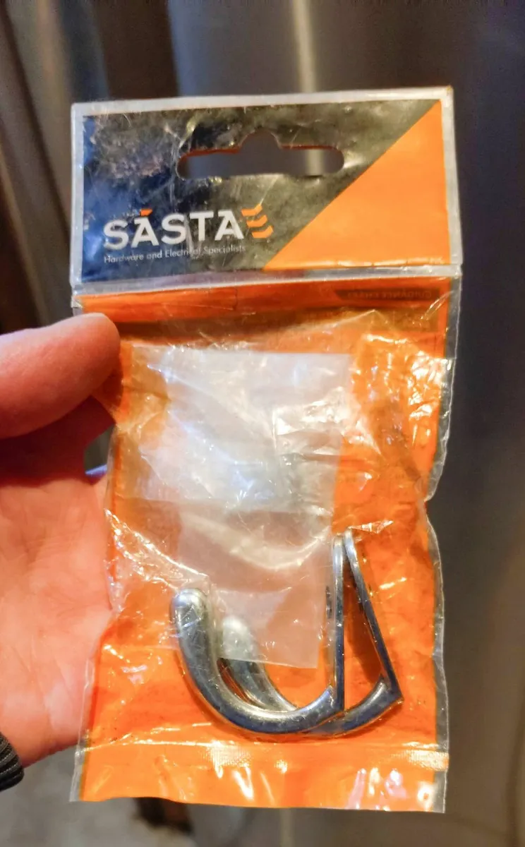 2 WARDROBE HOOKS (BRAND NEW). - Image 1