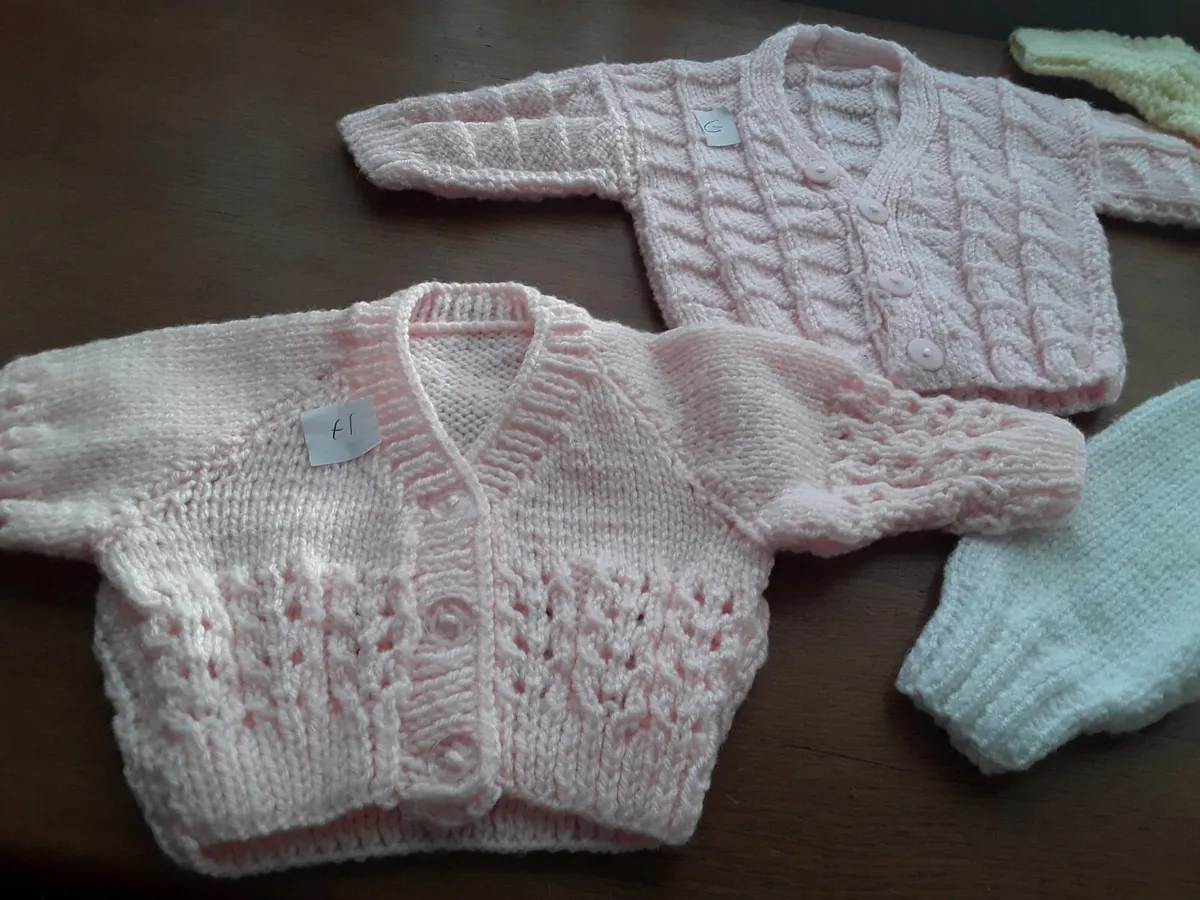 Brand new hand knitted baby cardigans 0 to 12 mont - Image 3