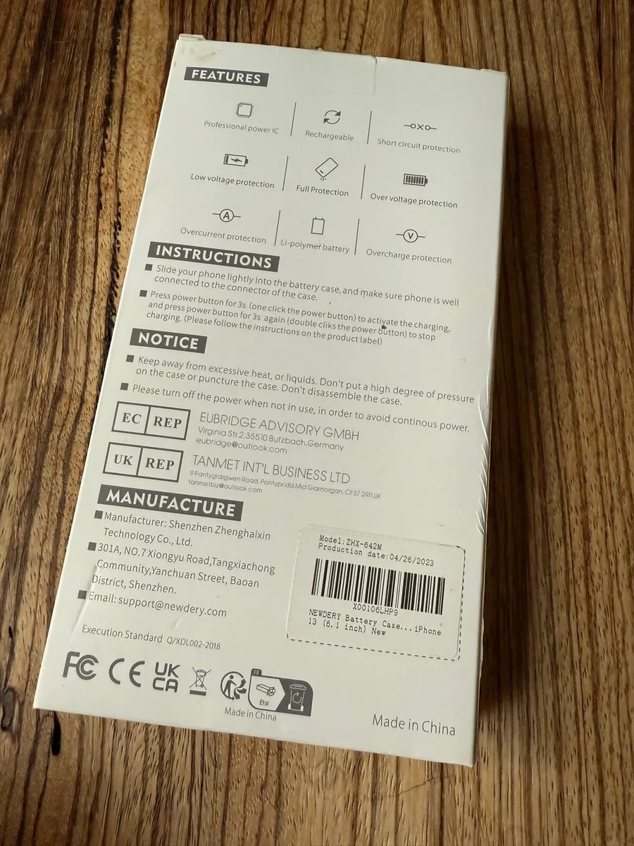 iPhone 13,13pro,14,14pro NEWDERY battery case - Image 2