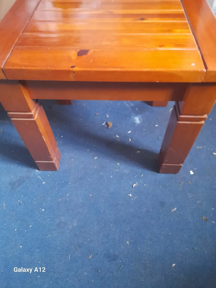 Mexican solid pine coffee table - Image 2
