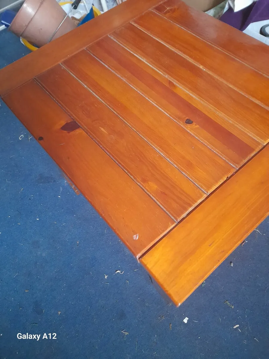 Mexican solid pine coffee table - Image 3
