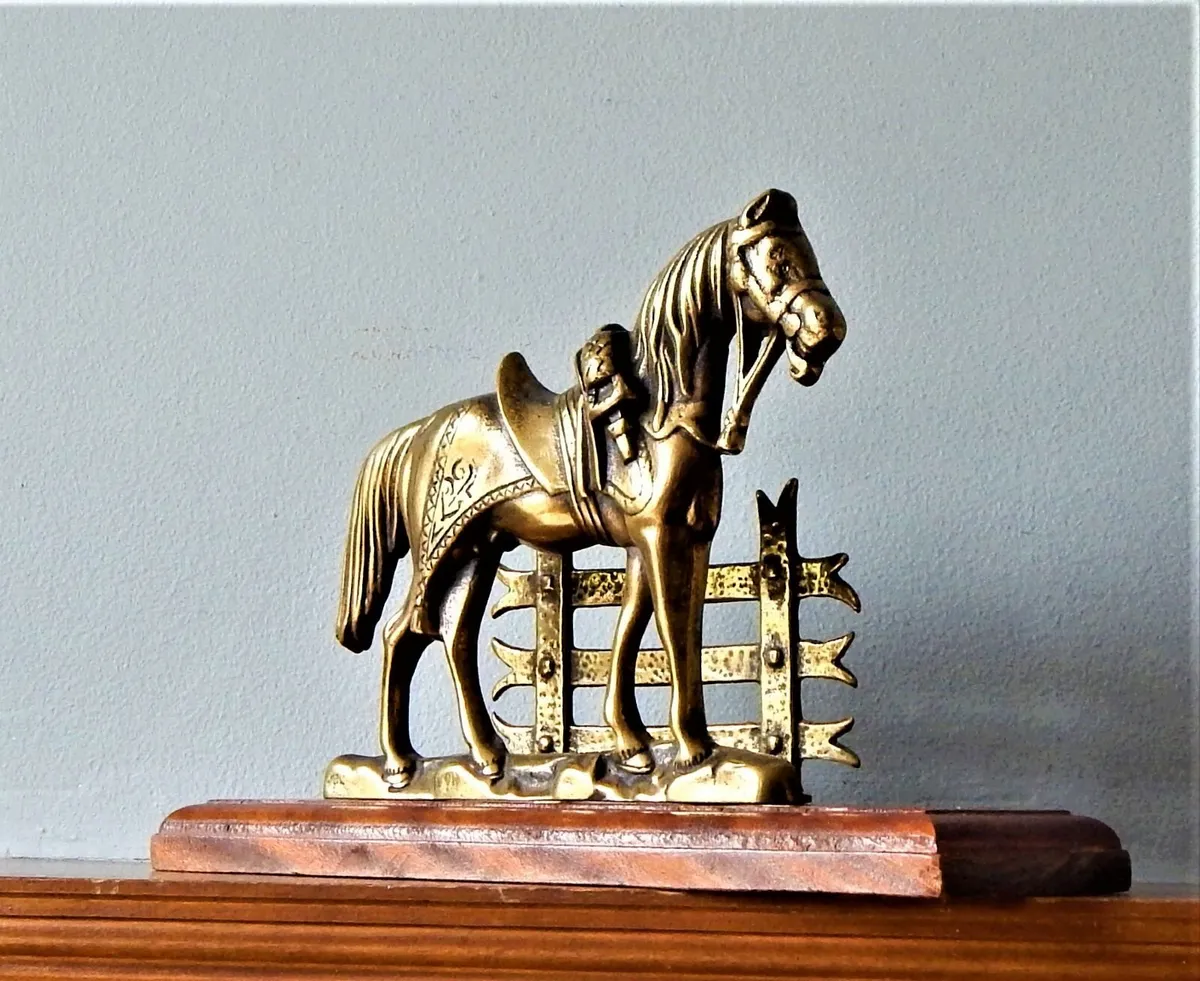Peerage brand Brass Equestrian Figurine - Image 1