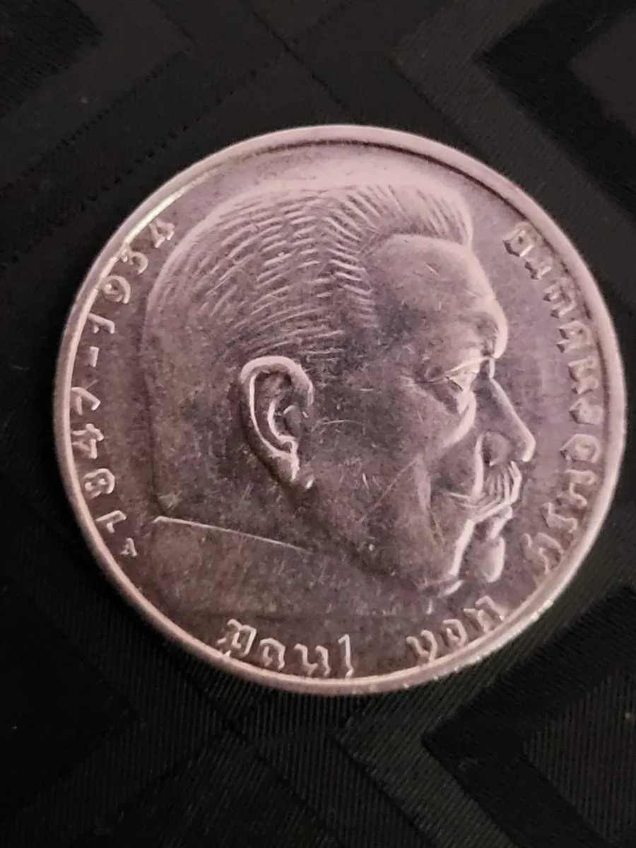 Silver 3RD REICH WW2 2 Mark coins - Image 1