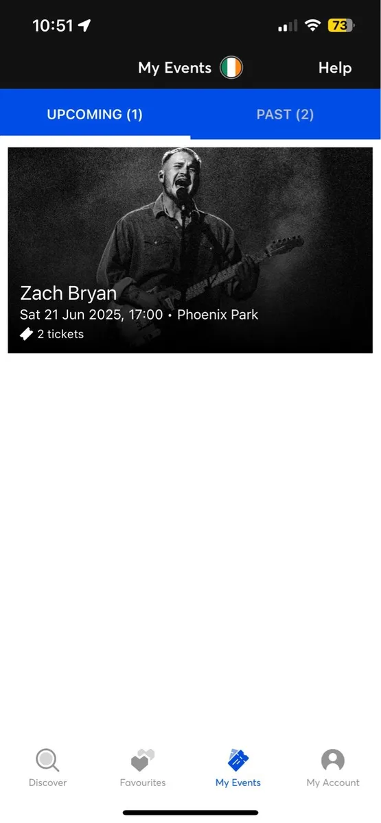 2 X Zach Bryan Tickets