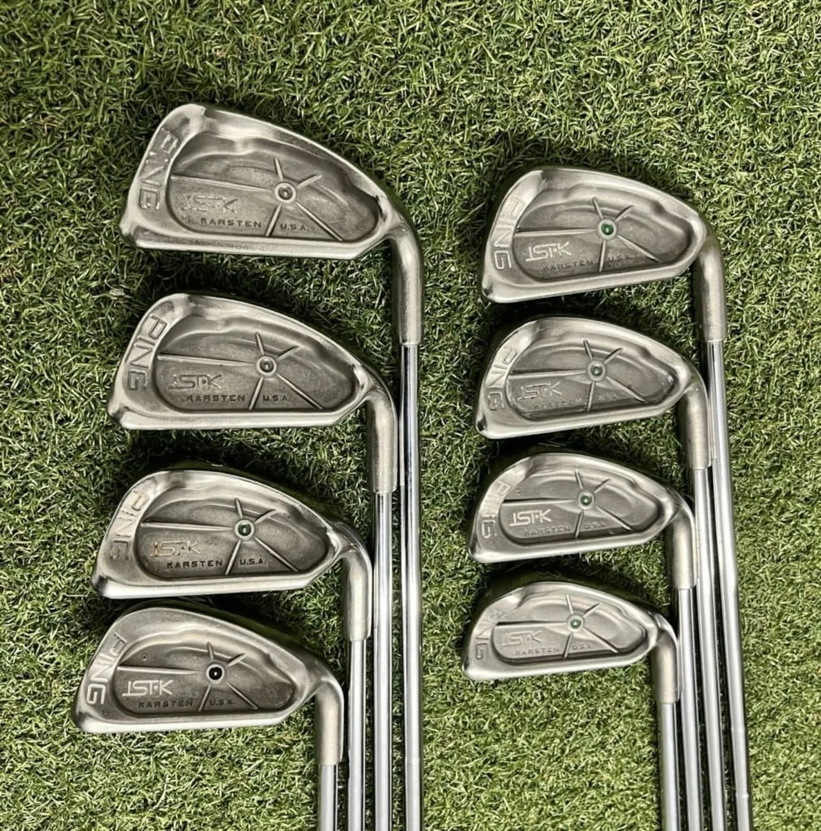 PING ISI-K IRONS / 3-PW / KARSTEN STIFF /GREEN DOT - Image 2