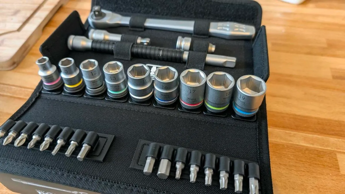 Wera 3/8" 29 Piece Ratchet, Socket & Bit Set - New - Image 3