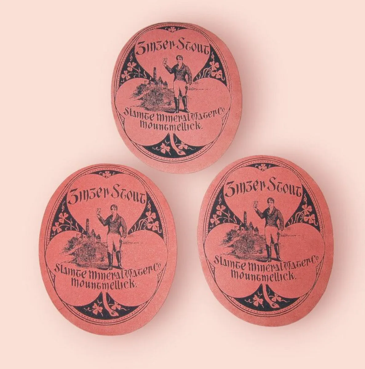 Trio Of 'Slainte Mineral Water Co' Vintage Labels - Image 4