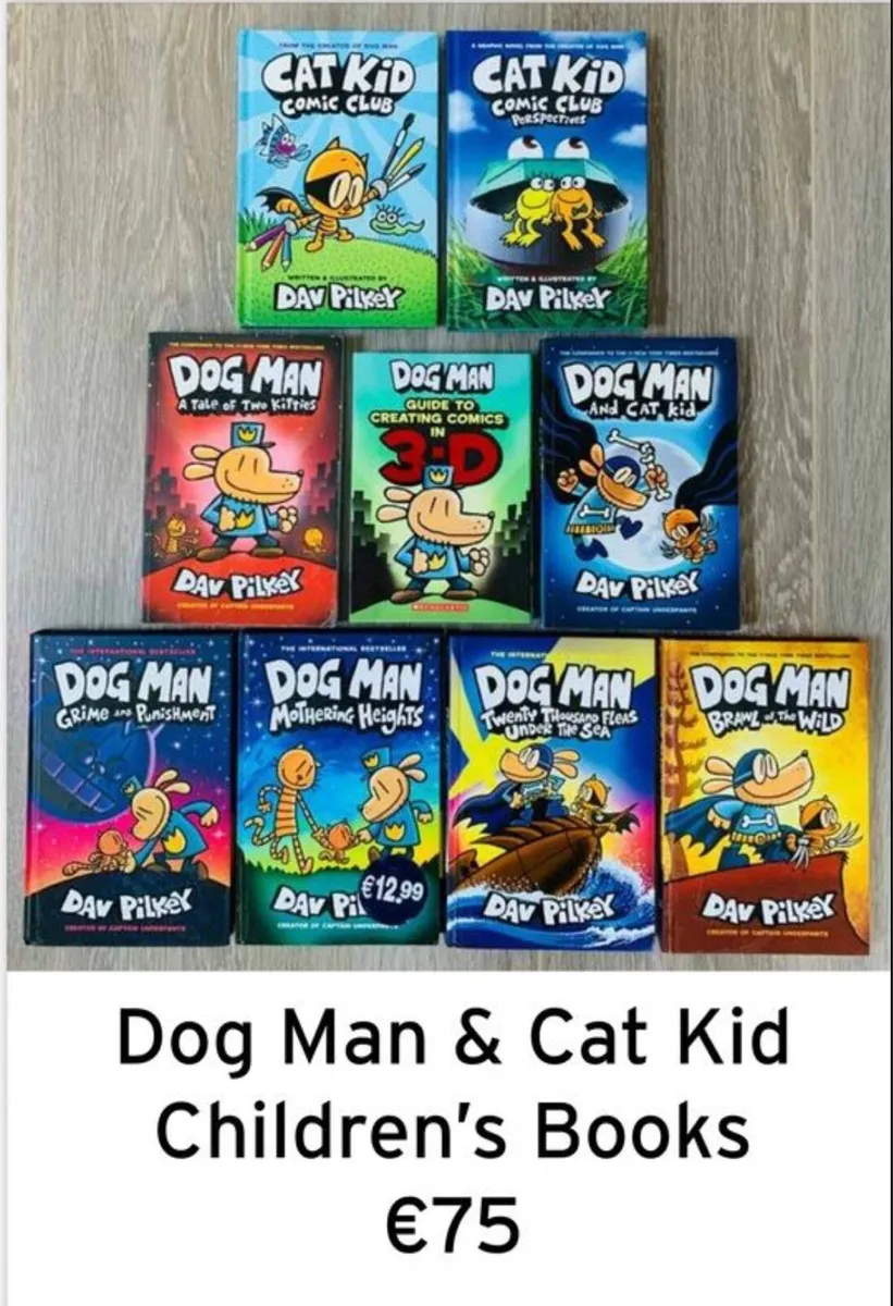 Dog Man & Cat Kid Books