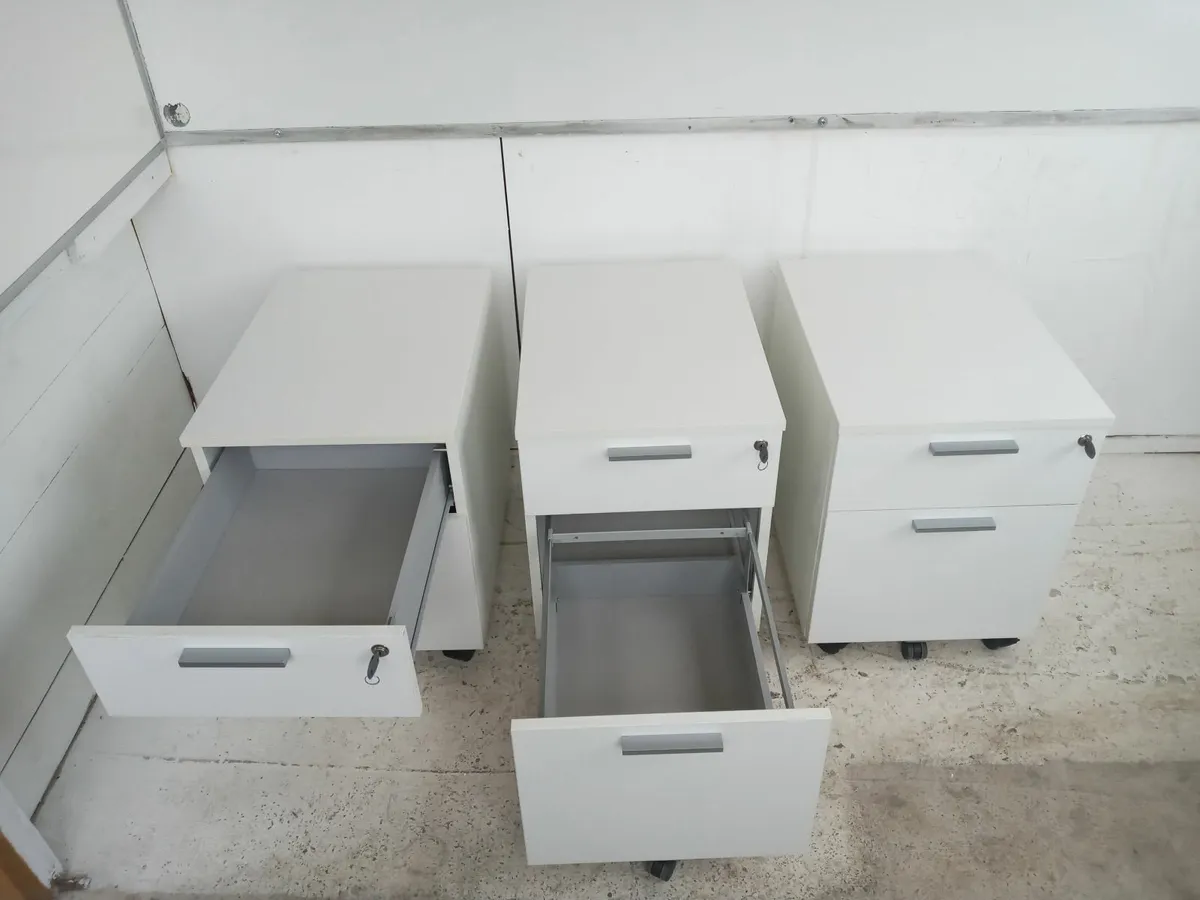 Delivery - 8 x Pedestals of Drawers with Locks - Image 3