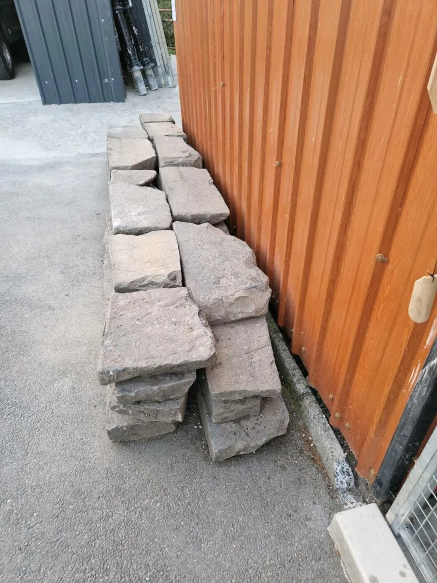 Old limestone slabs - Image 1