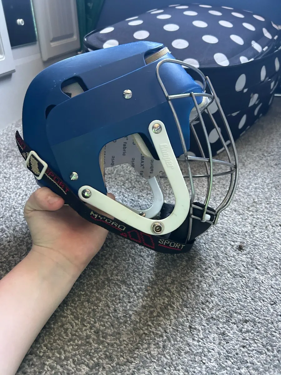 Blue cooper hurling helmet - Image 3