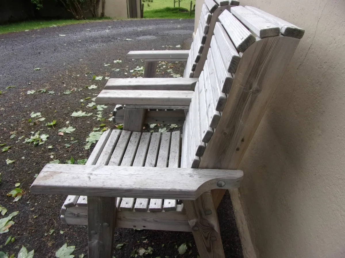 Outdoor armchairs x 2 - Image 3