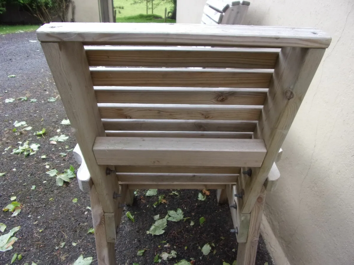 Outdoor armchairs x 2 - Image 4