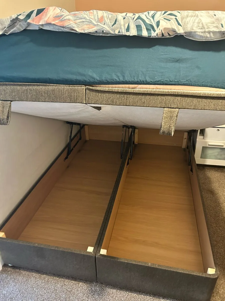 Double ottoman bed and mattress - Image 2
