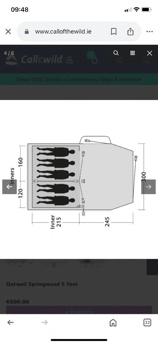 6 man tent - Image 2