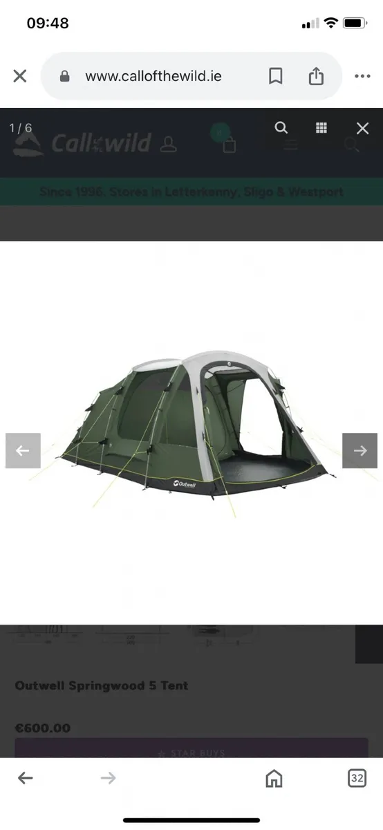 6 man tent - Image 4