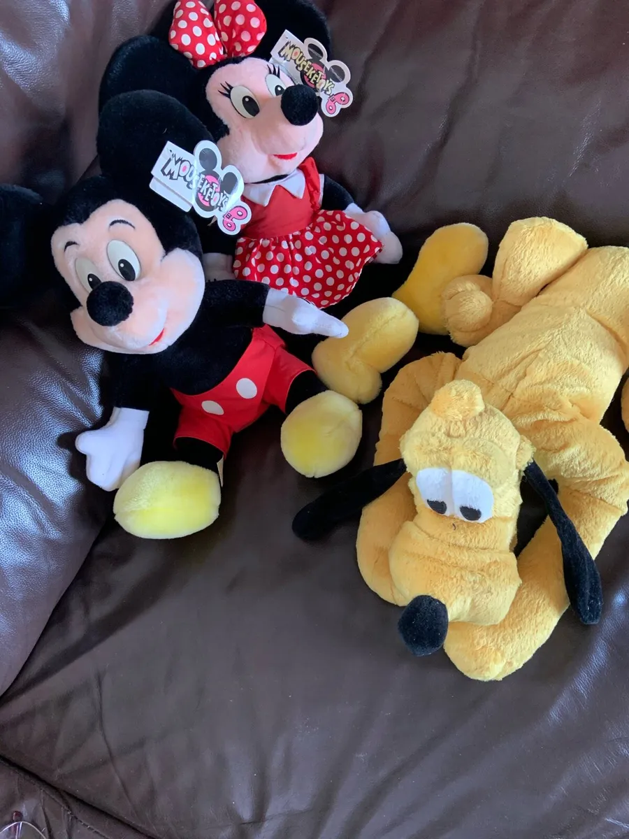 Disney toys Mickey / Minnie Mouse & Pluto - Image 1