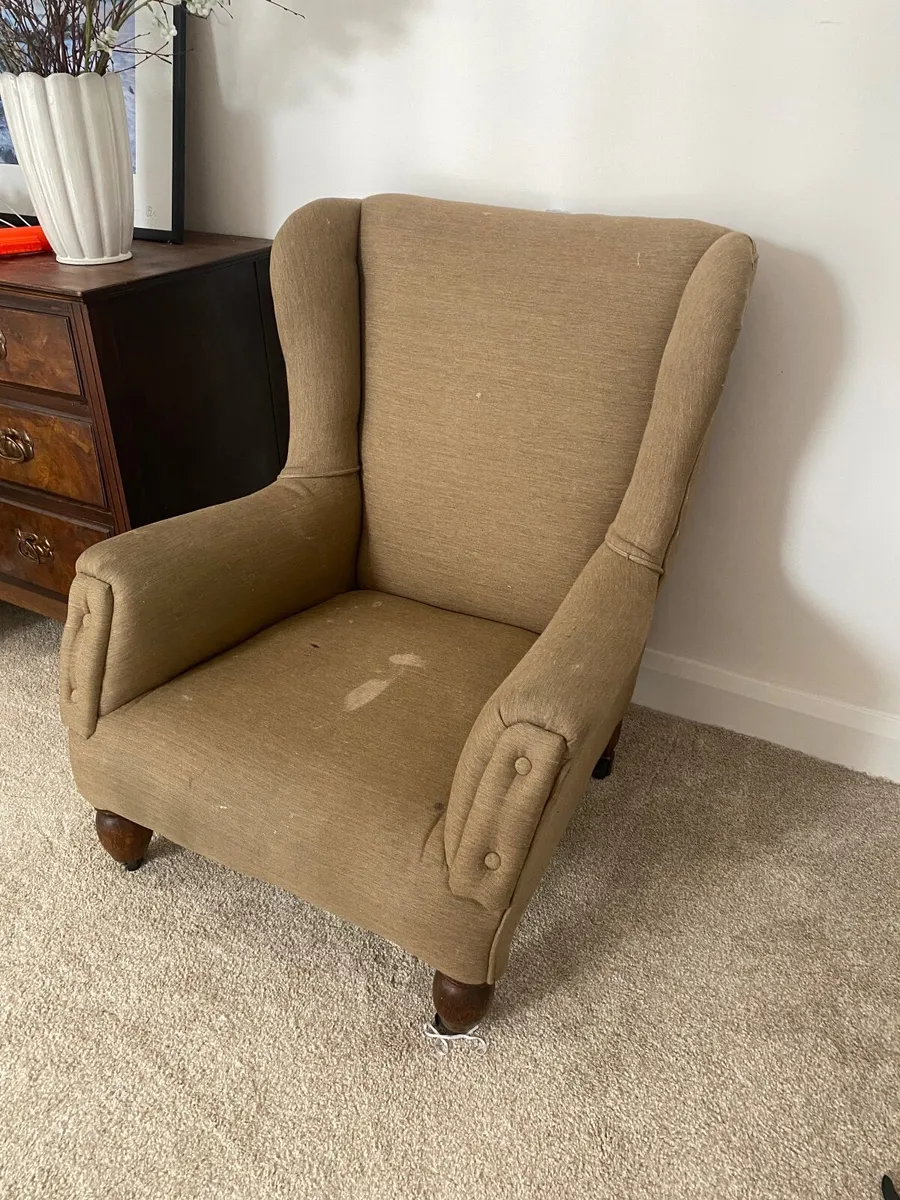 Vintage Armchair - needs re upholstery - Image 2