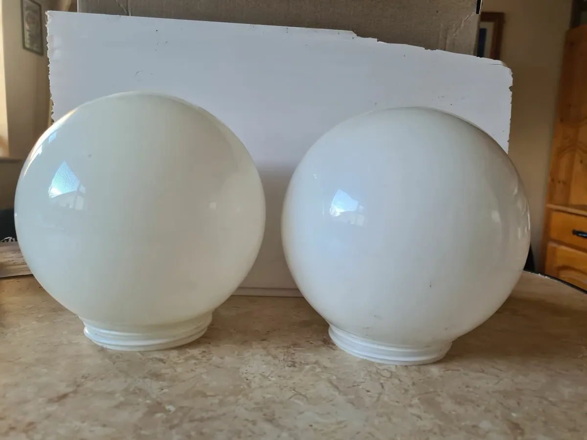 Two White Light Globes